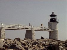 To the lighthouse: "I grew up a lot in Portland, Maine and in Port Clyde."